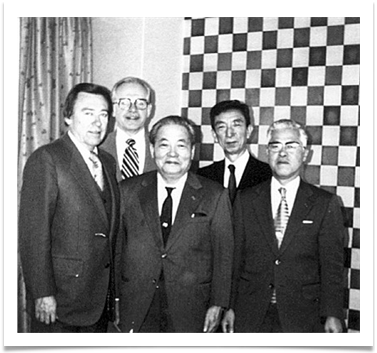 Ed with Dr, Koji Kobayashi, Chairman of Nippon Electric Co